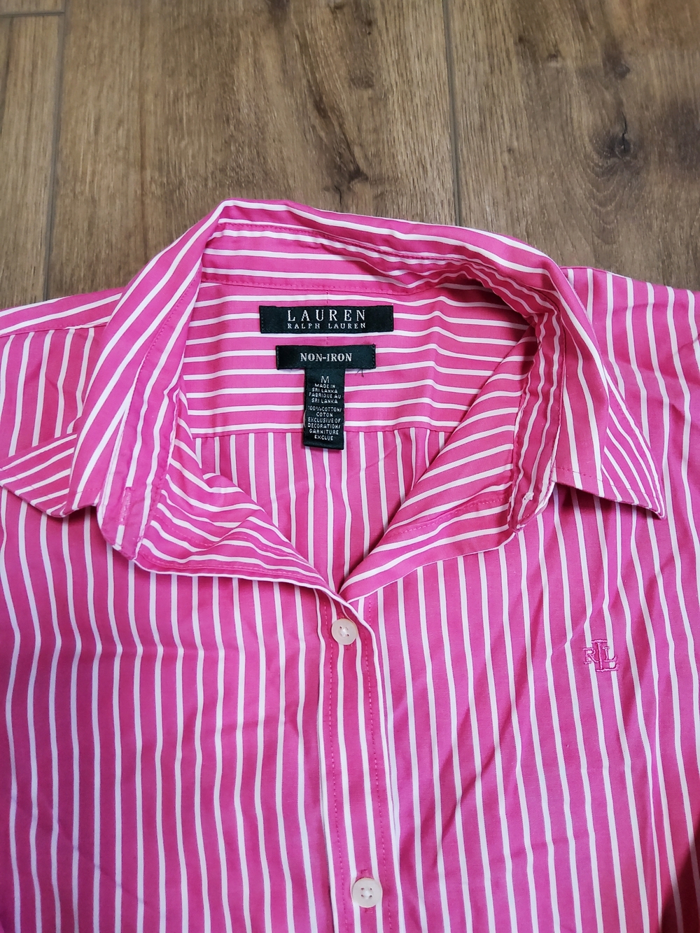 Lauren Ralph Lauren Non Iron Preppy Stripe Button-Down Shirt - Picture 2 of 8